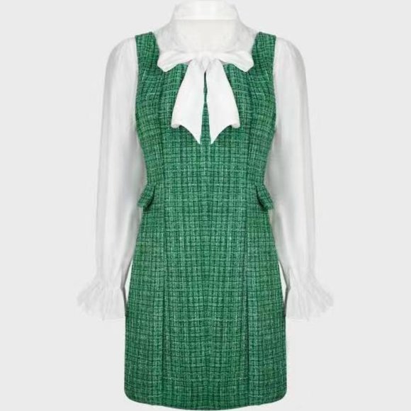 J.ING Aleksandra Spring Green Mini Dress - Picture 6 of 8